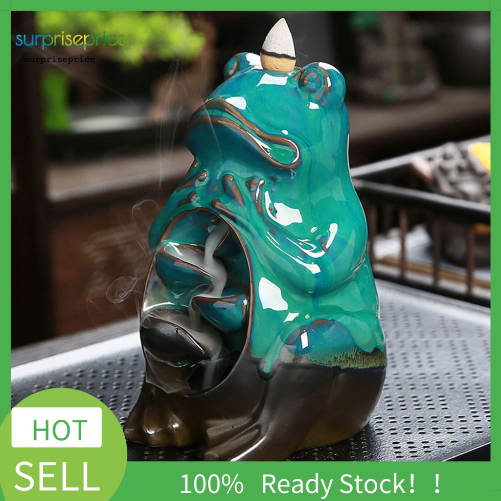 1 Bộ Giá Đỡ Nhang Trầm Hương Bằng Sứ Hình Chú Ếch Phong Cách Trung Hoa Độc Đáo Trang Trí Nhà Cửa