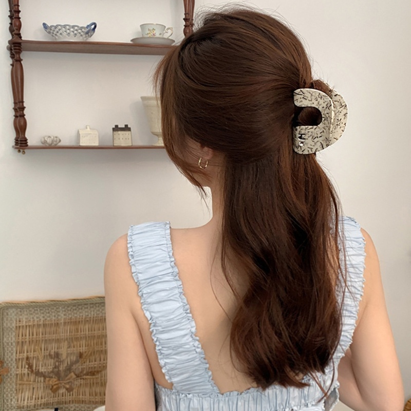 Giá Đỡ Tóc Đuôi Ngựa Hình Chữ U Bằng Acrylic Thời Trang Mùa Hè