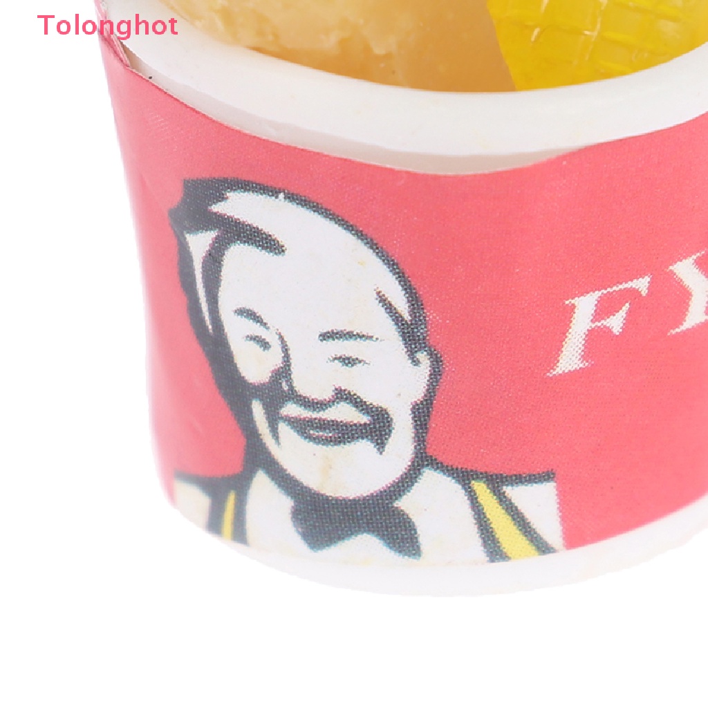 Bộ Mô Hình Xô Chiên Làm Bánh Hamburger Tỉ Lệ 1: 12 Trang Trí Nhà Búp Bê