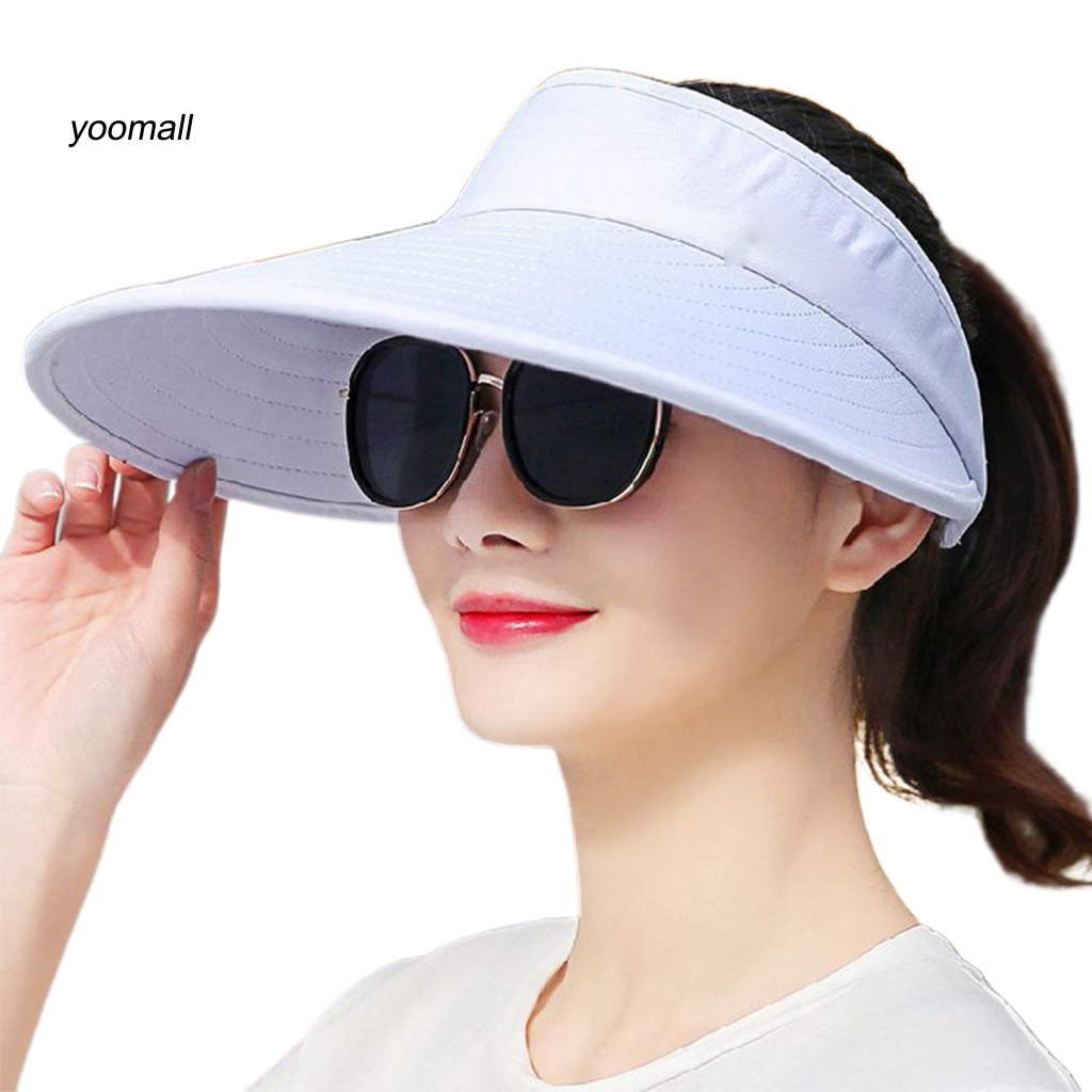 Mũ Rộng Vành Chống Nắng / Tia UV Chất Liệu Polyester Có Thể Gấp Gọn Tiện Dụng Mang Theo Du Lịch Cắm Trại