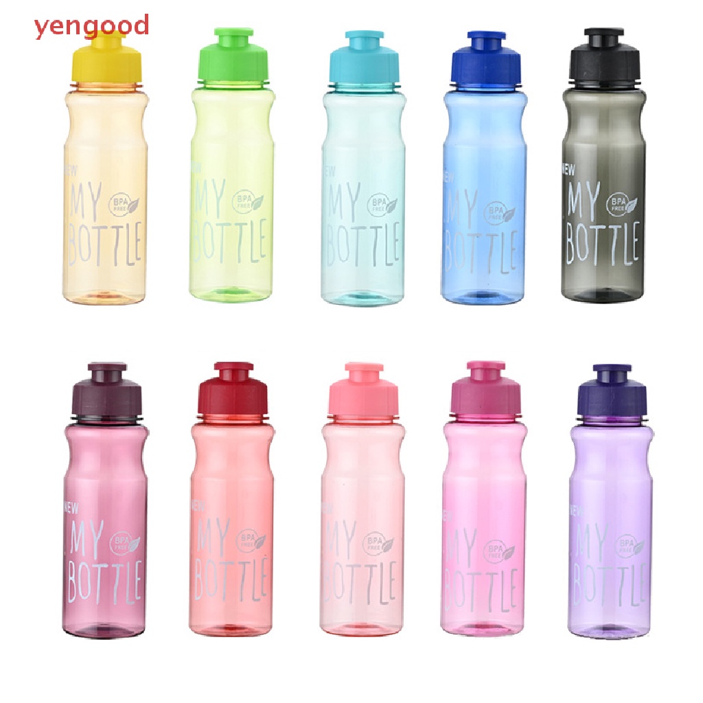 Bình Nước Thể Thao 650ml Bằng Nhựa Chống Rơi Tiện Dụng