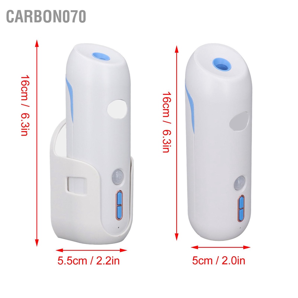 Carbon070 Máy Xông Phòng Tự Động Thời Gian Cảm Ứng Cơ Thể Khuếch Tán Hương Thơm Siêu Âm 2 Trong 1 Cho Tắm Gia Đình