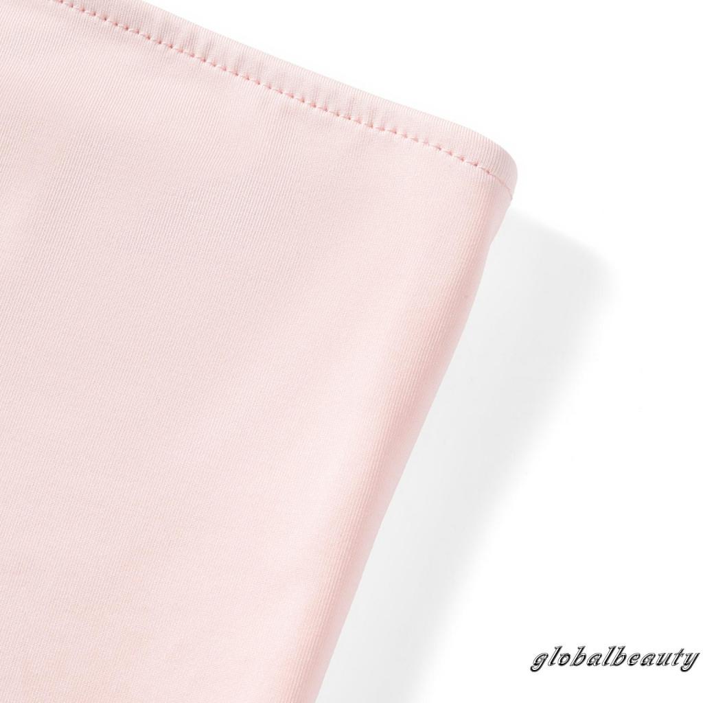 Áo Ống Mùa Hè Không Dây Hở Lưng Xẻ Tà Có Diềm Xếp Nếp Cho Nữ