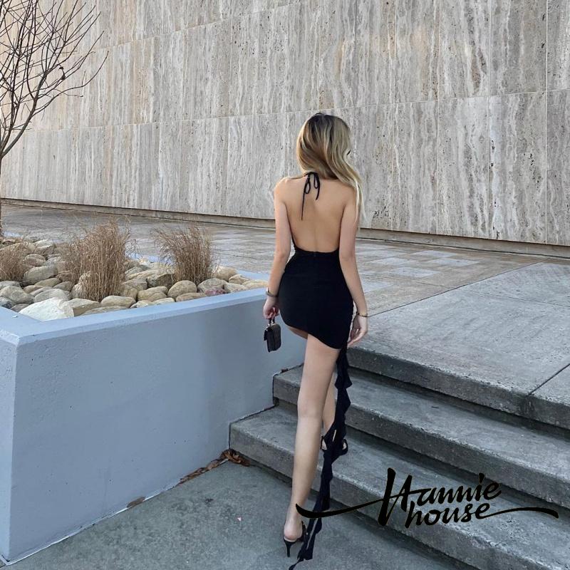 Đầm Ngắn Dạng Quấn Cổ Thời Trang Mùa Hè Cho Nữ
