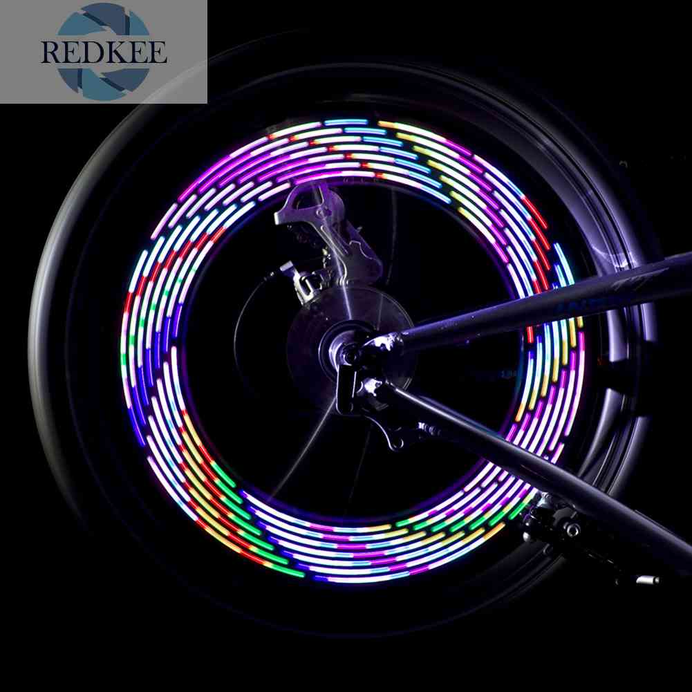 Đèn LED 14 RGB Gắn Căm Xe Đạp Leo Núi Sạc USB