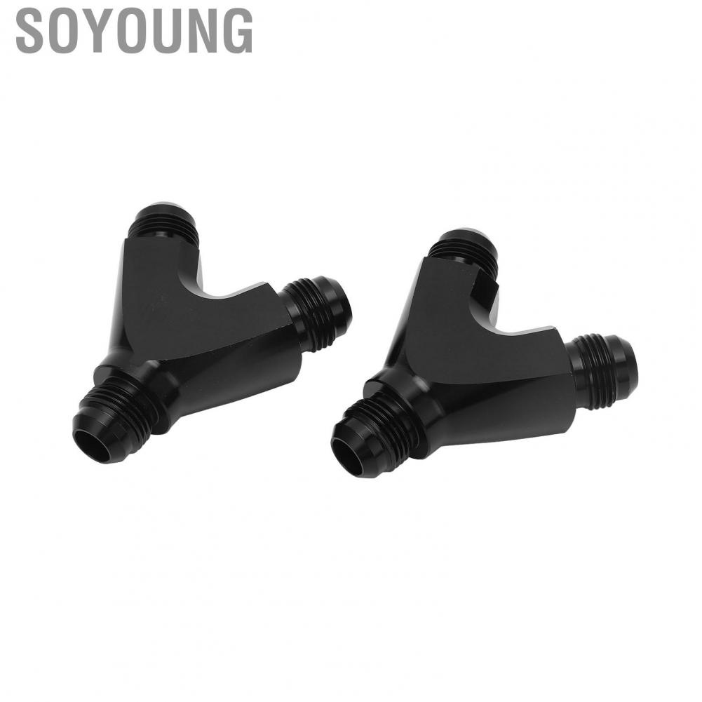 Soyoung Fitting Junction Coupler Adapter Less Flow Obstruction 10AN To Y Block Leakage Proof for Fuel System