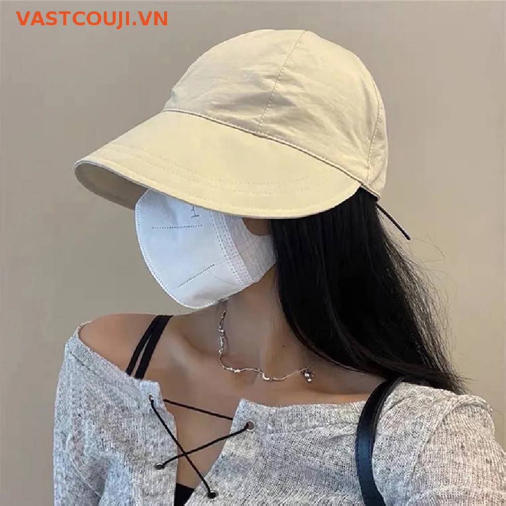 Mũ Rộng Vành Chống Nắng Mùa Hè Có Dây Rút Nhanh Khô Có Thể Điều Chỉnh