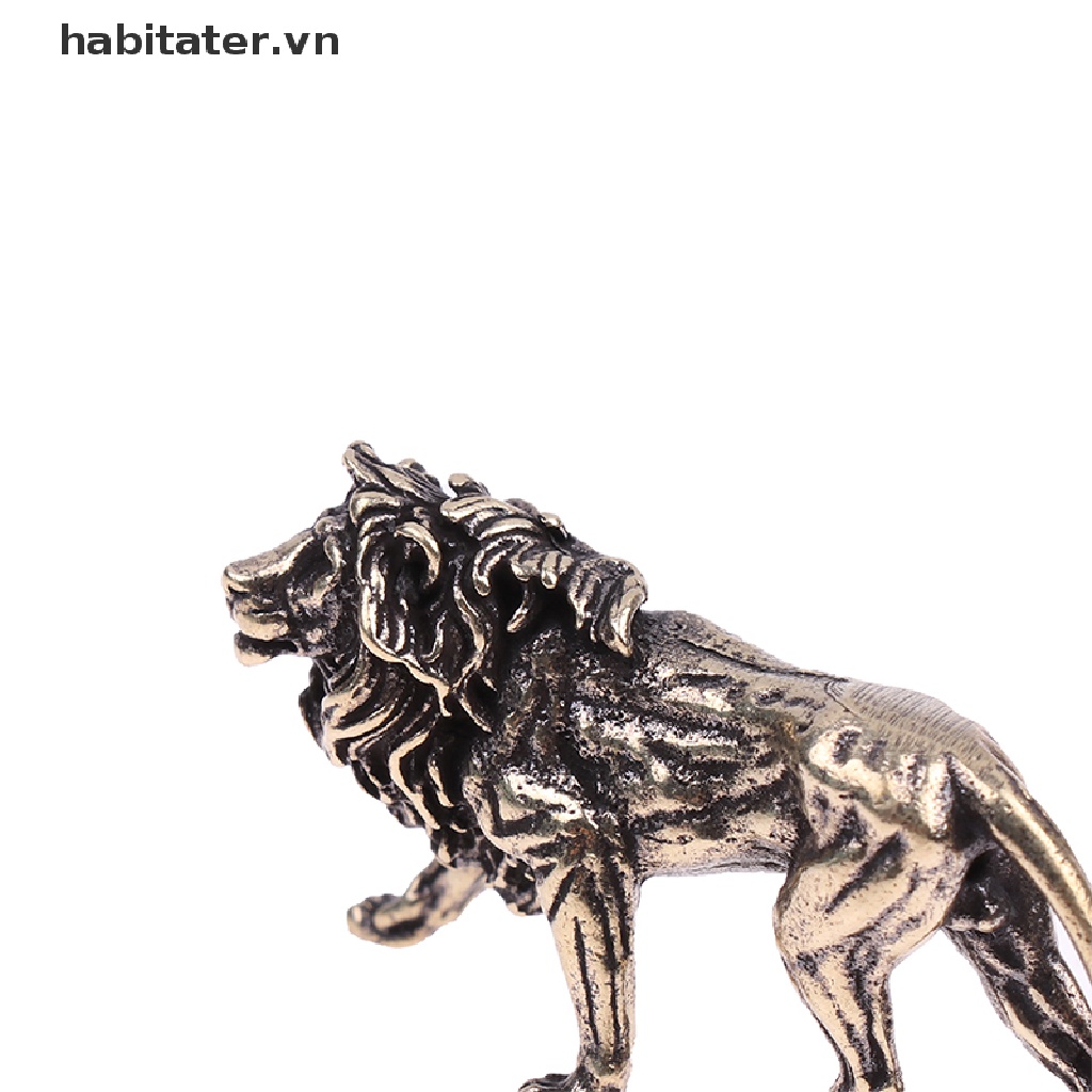 Tượng Sư Tử Mini Bằng Đồng Nguyên Chất Dùng Trang Trí Nhà Cửa