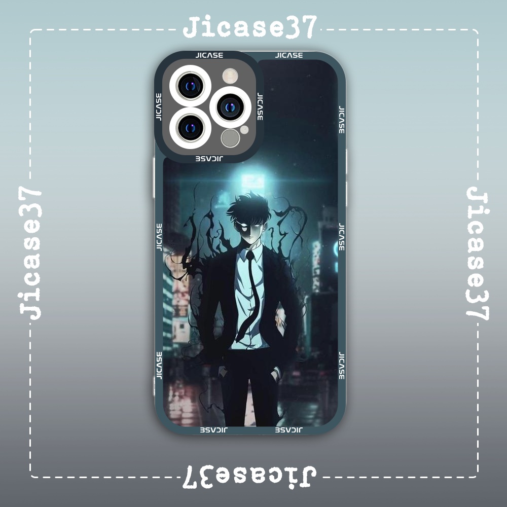 Ốp lưng iphone cạnh vuông Jicase Jin Woo Solo Leveling Manhwa Hàn Quốc