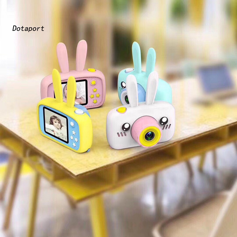 Đồ Chơi Máy Ảnh Kỹ Thuật Số Màn Hình LCD Hình Thỏ Đáng Yêu Cho Bé