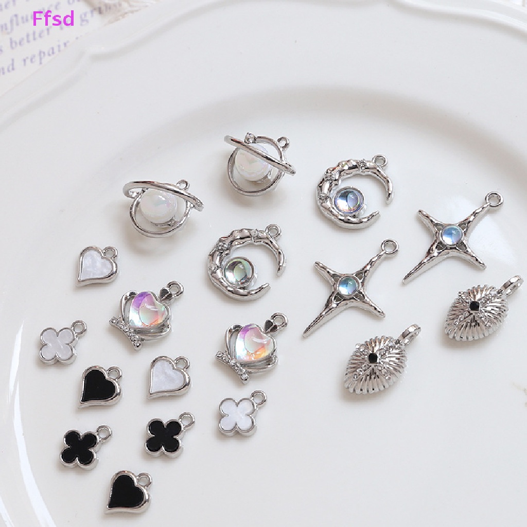 {Ffsd} Mặt Vòng cổ Trang Sức Hình Hành Tinh Khảm Đá Zircon Diy