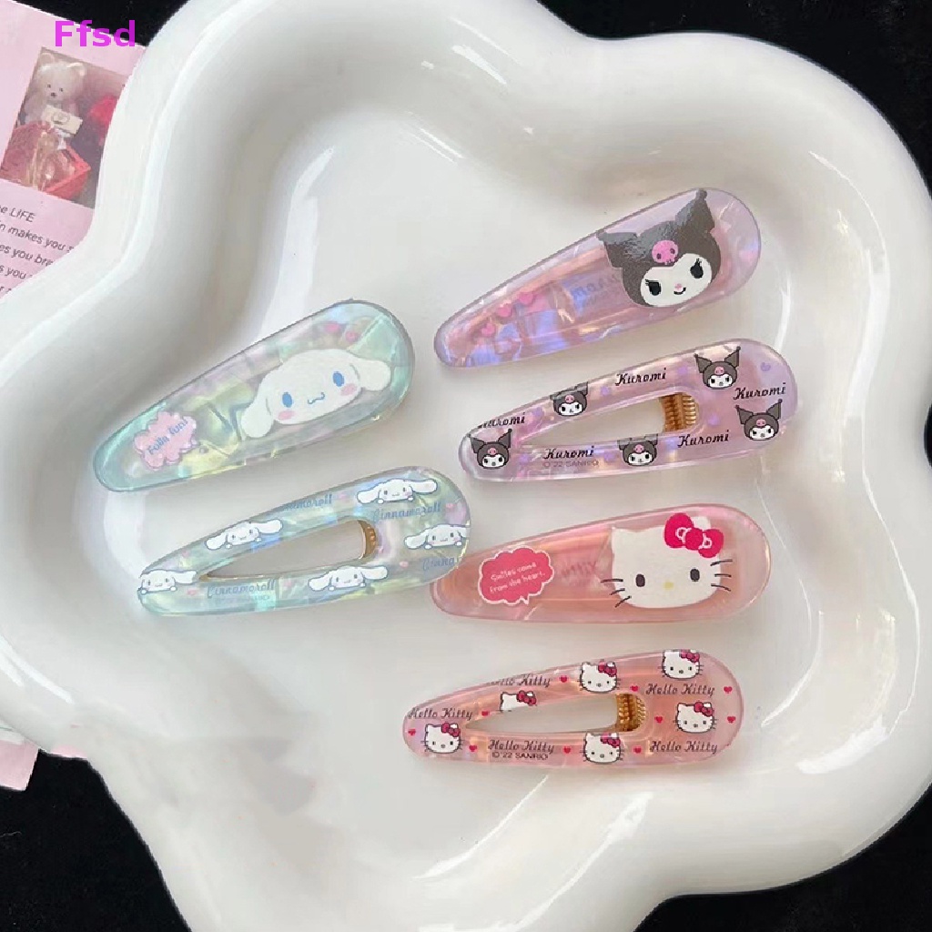 {Ffsd} Kẹp Tóc Trang Trí Hình Nhân Vật Hoạt Hình Sanrio Baby Kity Melody Kuromi Cho Bé Gái * Hàng Bán Chạy