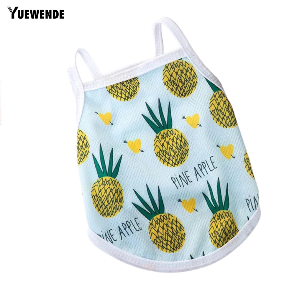 Áo Sát Nách Chống Muỗi Họa Tiết Hoạt Hình Dễ Thương Cho Thú Cưng