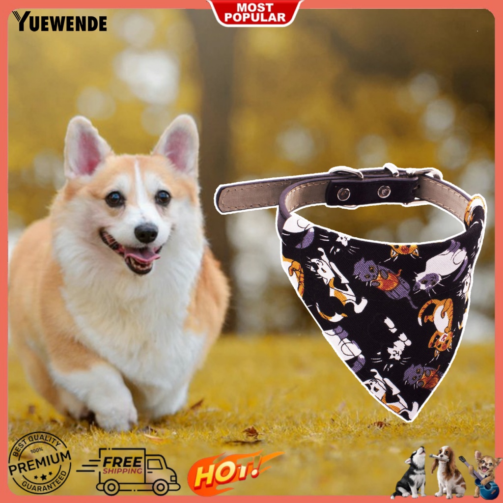 Yếm Tam Giác Siêu Nhẹ In Họa Tiết Tinh Tế Tiện Dụng Cho Thú Cưng