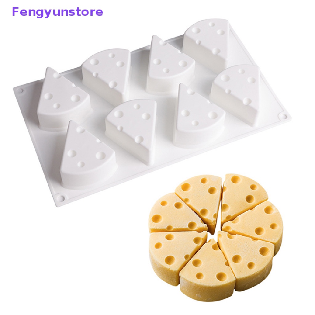 Khuôn Silicon Làm Bánh Mousse Tráng Miệng Hình Phô Mai 3D