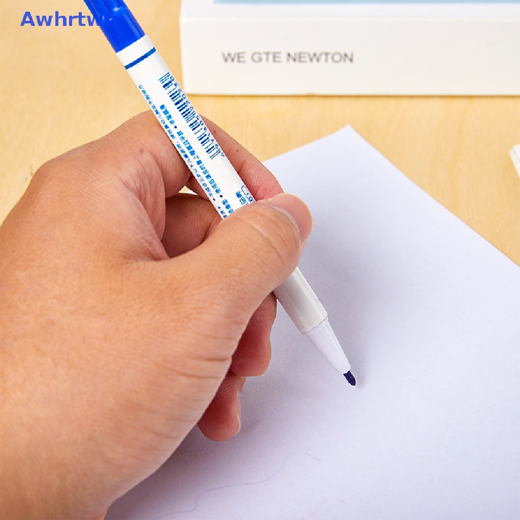 Set 10 Bút Lông Hai Đầu Có Móc Dầu Chống Mòn Tiện Dụng Mới