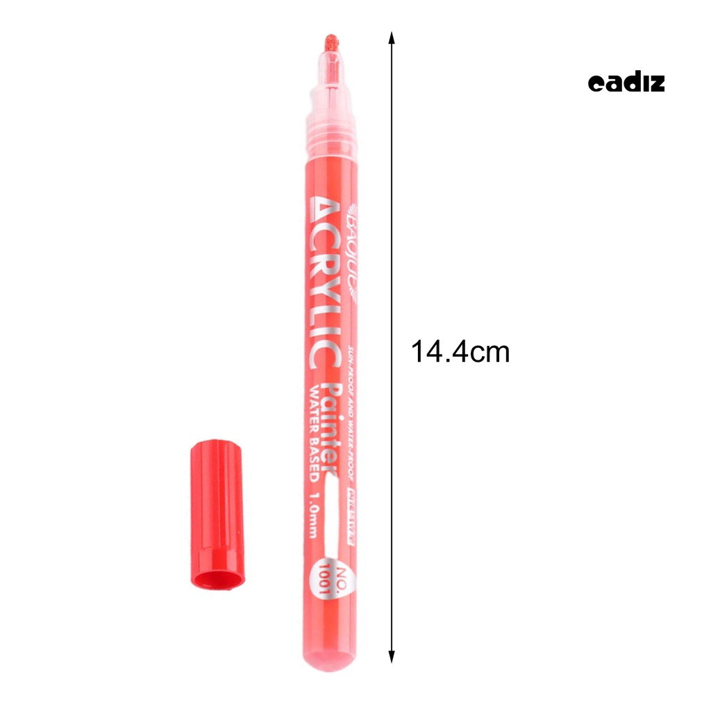 Bộ 12 Cây Bút Vẽ Móng Tay 12 Màu Chống Nước Mịn Màng DIY