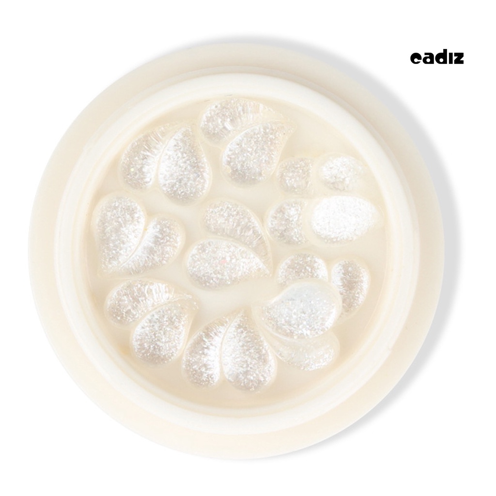 Set 10 Hộp Phụ Kiện Trang Trí Móng Tay Nghệ Thuật Ba Chiều Bằng Nhựa Trong Suốt