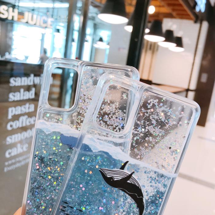 Ốp Điện Thoại Kim Tuyến Nước Lấp Lánh Cho OPPO A17 A17k A16 A16k A15 A15S A74 A93 A92 A52 A53 A32 A33 2020