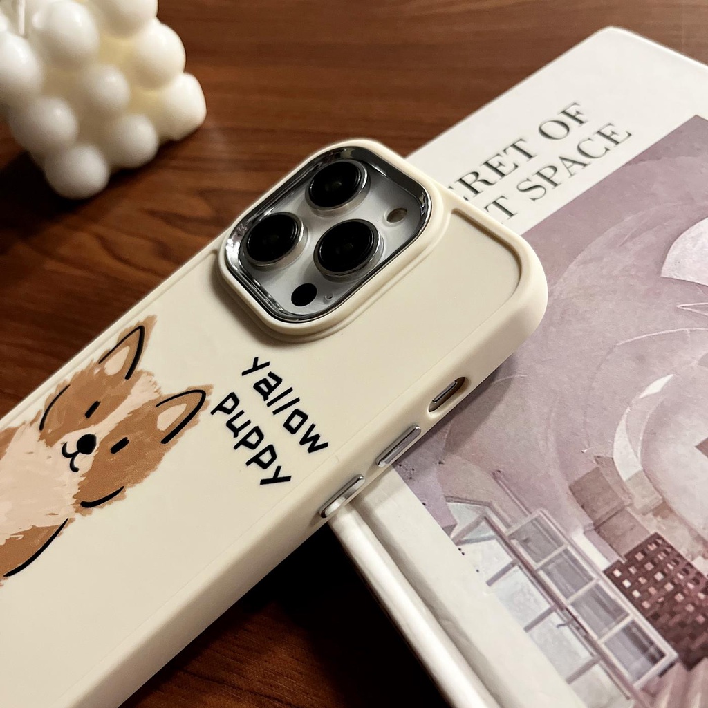 Ốp Điện Thoại TPU Mềm Chống Rơi Hình Cún Mèo Cho iPhone 14 13 12 11 PRO XR XS MAX 7 / 8 Plus