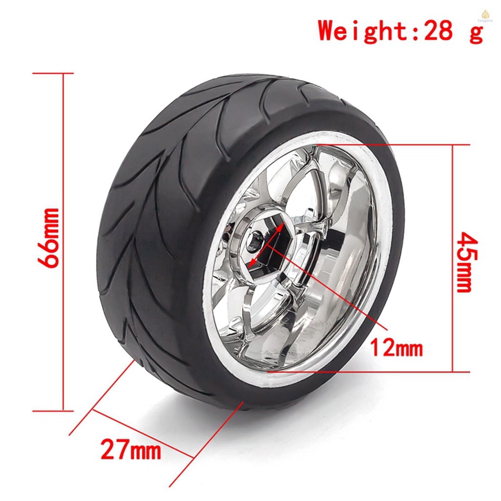 Set 4 Bánh Xe Thay Thế Chuyên Dụng Cho Xe Điều Khiển HSP94123 94122 D5 yokomo RC 1 / 10