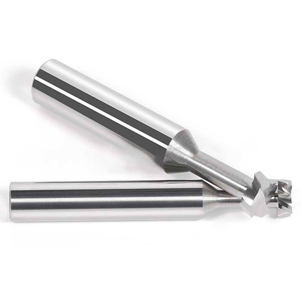 Mũi Phay CNC Vsharp HRC55 4 Rãnh Chữ T Bằng Hợp Kim Nhôm 3-10mm Chuyên Dụng