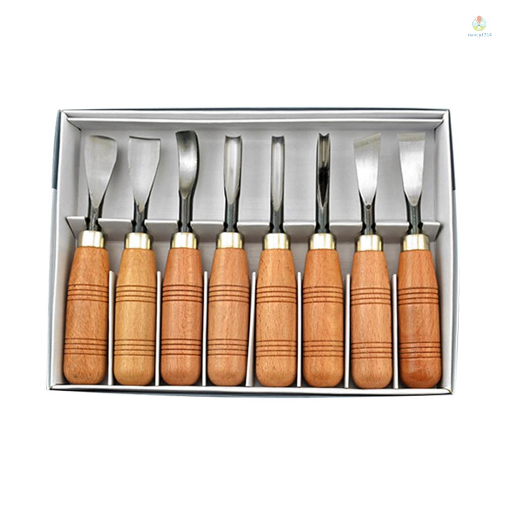 Bộ 8 Dụng Cụ Điêu Khắc Gỗ Đa Năng 8 Trong 1