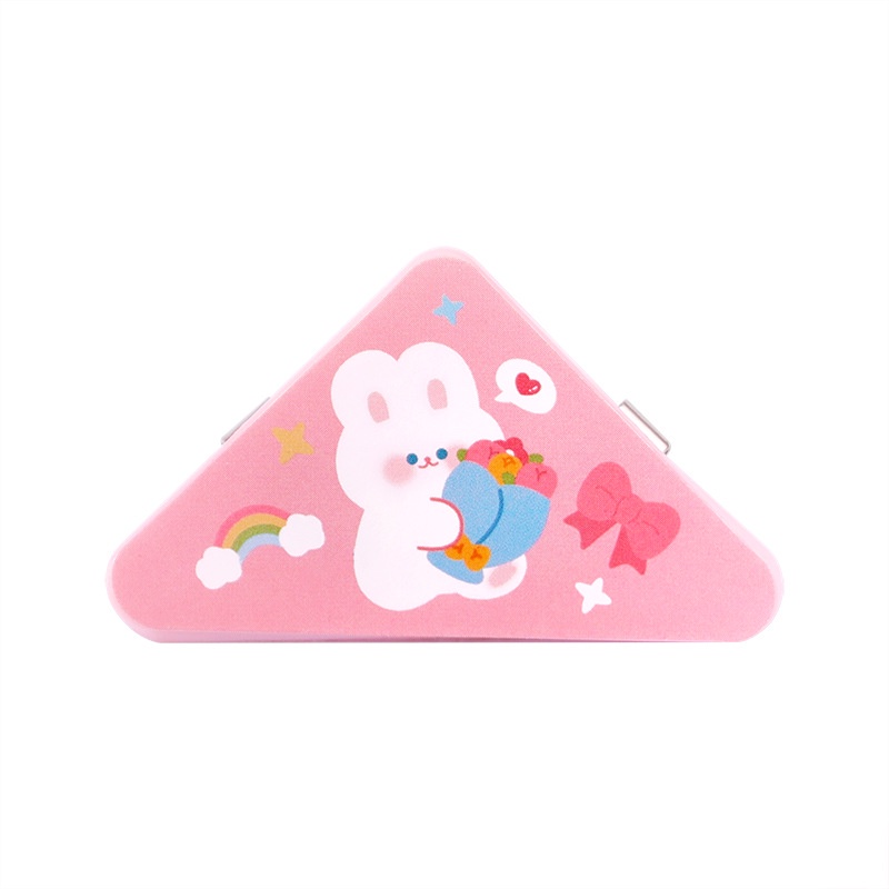 Dễ Thương Kẹp Giấy Ghi Chú Bằng Nhựa Hình Tam Giác Họa Tiết Hoạt Hình Đáng Yêu