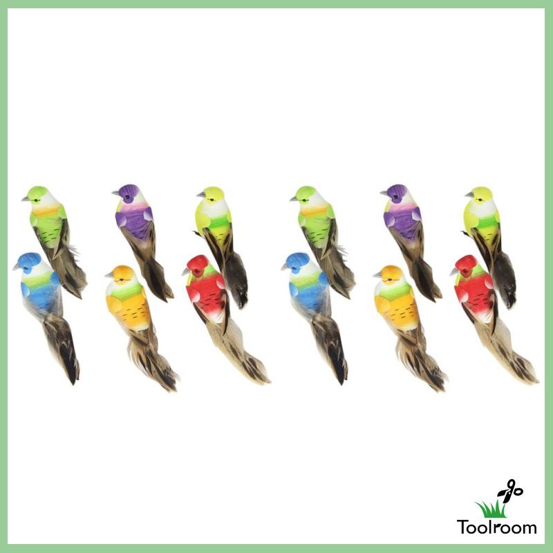 Chú Chim Nhân Tạo Nhiều Màu Sắc Sống Động Dùng Trang Trí