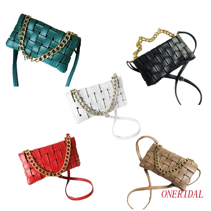 Túi Xách Đeo Vai Bằng Da PU Kèm Dây Đeo Sợi Xích Thời Trang Dành Cho Nữ