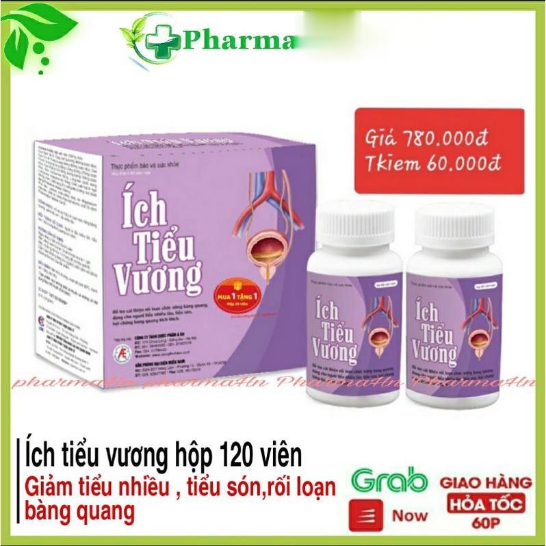 Ích Tiểu Vương hộp 120 viên 🌸Hoàn phí ship 🌸 Hết tiểu đêm - tiểu són - rối loạn bàng quang