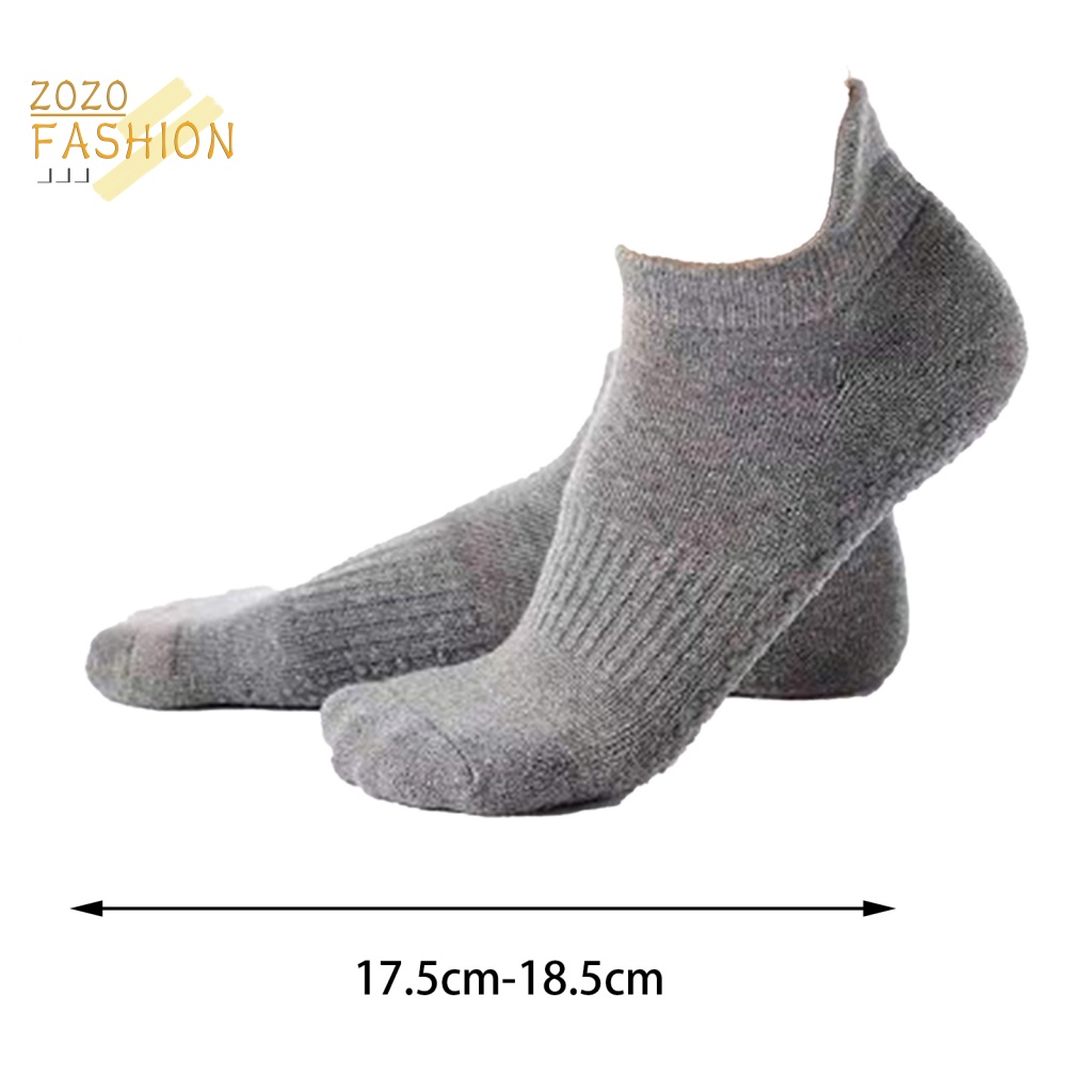 1 Đôi Vớ Cao Su Co Giãn Không Xỏ Lỗ Họa Tiết Chấm Bi Dùng Tập Yoga / Thể Thao