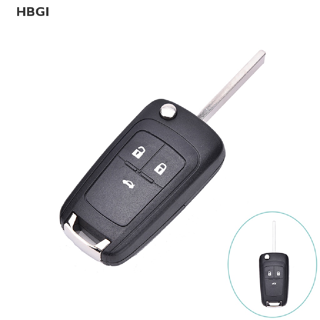 HBGI> Lip Folding 3 nút lật từ xa Vỏ chìa khóa trường hợp bìa Fob cho Chevrolet Cruze HOT