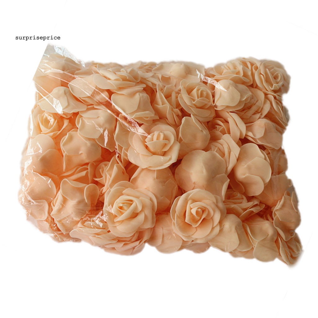 Set 100 Bông Hồng Giả Bằng Xốp Dùng Trang Trí Tiệc Cưới