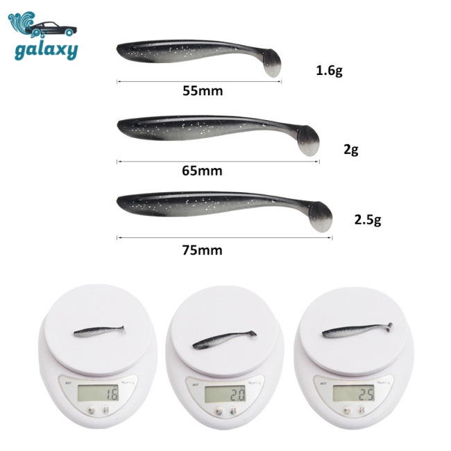 Galaxy Bộ 10 Mồi Câu Cá Hình Chữ T 5.5cm / 1.6g