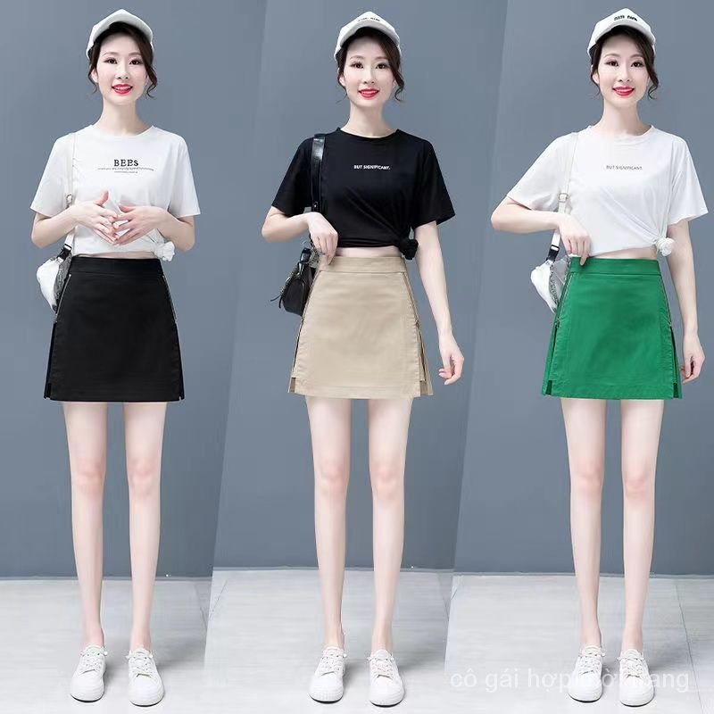 Quần Short Giả Váy Lưng Cao Dáng Rộng Phong Cách Phương Tây Thời Trang Xuân Hè Hàng Mới 2023 Cq7s