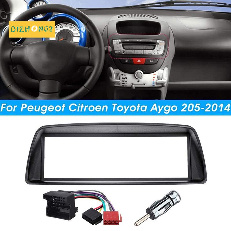 Khung Viền Bảng Điều Khiển Radio 1 Din CD DVD Cho Xe Citroen C1 Toyota Aygo Peugeot 107