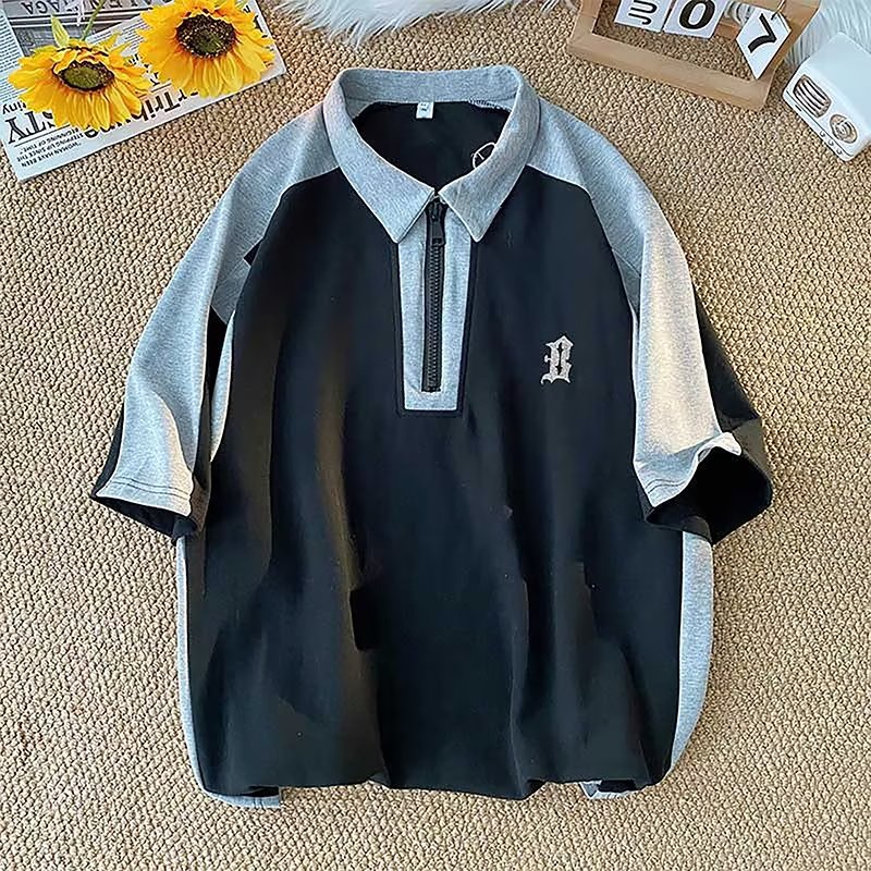 Áo Nỉ Nam Dài Tay Cổ Bẻ Thời Trang Hàn