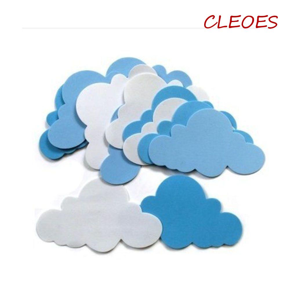 Sticker Dán Tường Bằng Xốp EVA Hình Đám Mây Hiện Đại DIY Cho Ngày Trẻ Em