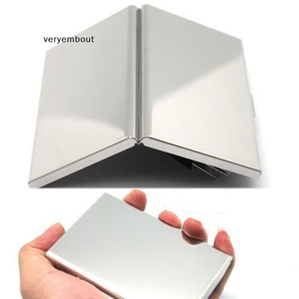 Hộp Đựng Thẻ Tín Dụng / Danh Thiếp Mini Bằng Thép Không Gỉ Cho Nam