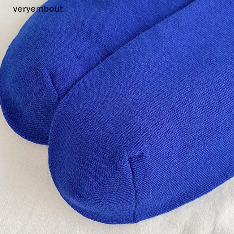 Vớ Cotton Thể Thao Họa Tiết Kẻ Sọc Màu Xanh Dương Dễ Phối Đồ Thời Trang Cho Nữ