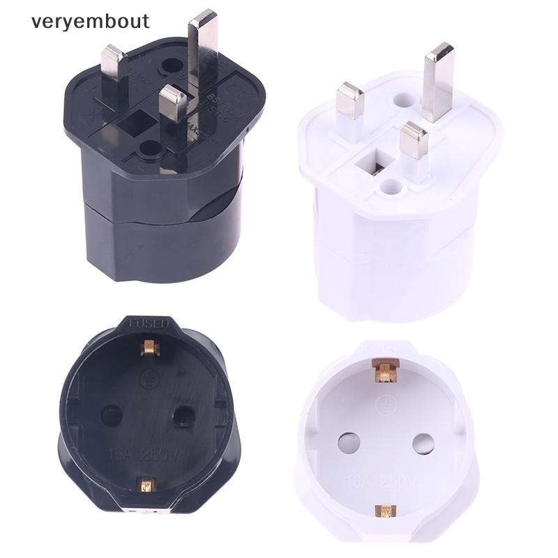 Ổ Cắm Điện Chuyển Đổi 2 Chấu EU Sang UK Chuyên Dụng
