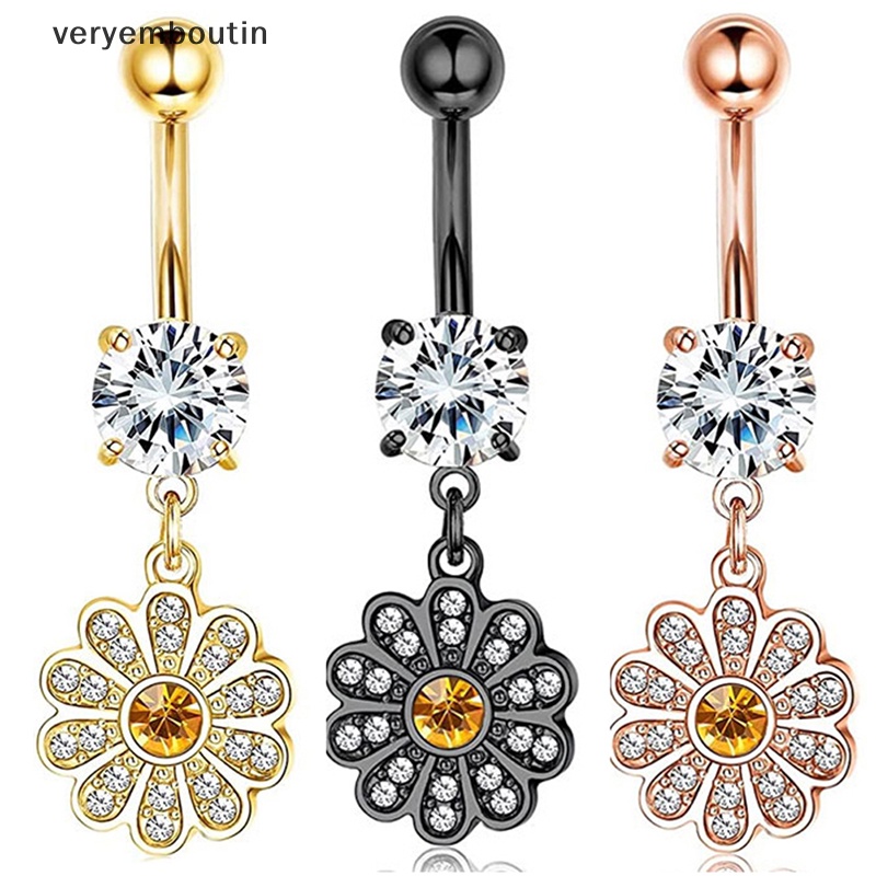 Khuyên Rốn Đính Đá Lấp Lánh Trang Sức Múa Bụng Cho Nữ