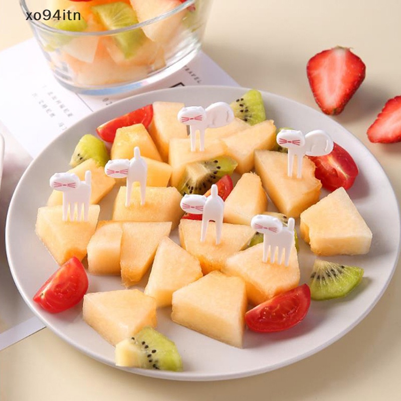 Set 6 Nĩa Ăn Trái Cây Hình Mèo Dễ Thương