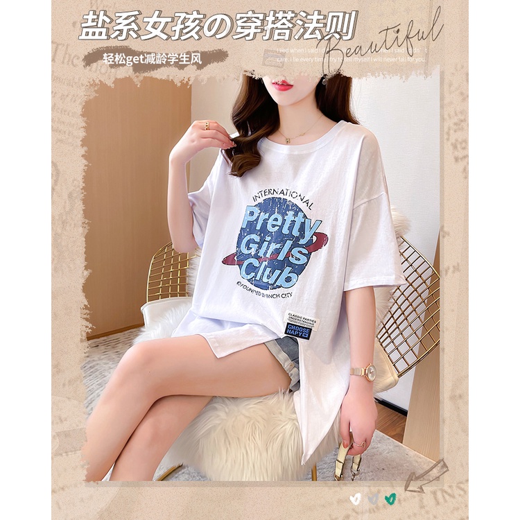 Áo thun NRVP tay ngắn 2023 in họa tiết phong cách Hàn Quốc