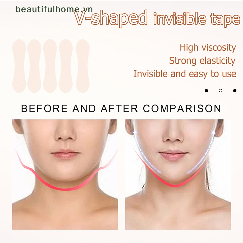 Bộ 40 Miếng Dán Nâng Cơ Mặt Chống Nếp Nhăn Tạo Khuôn Mặt Chữ V Tức Thì
