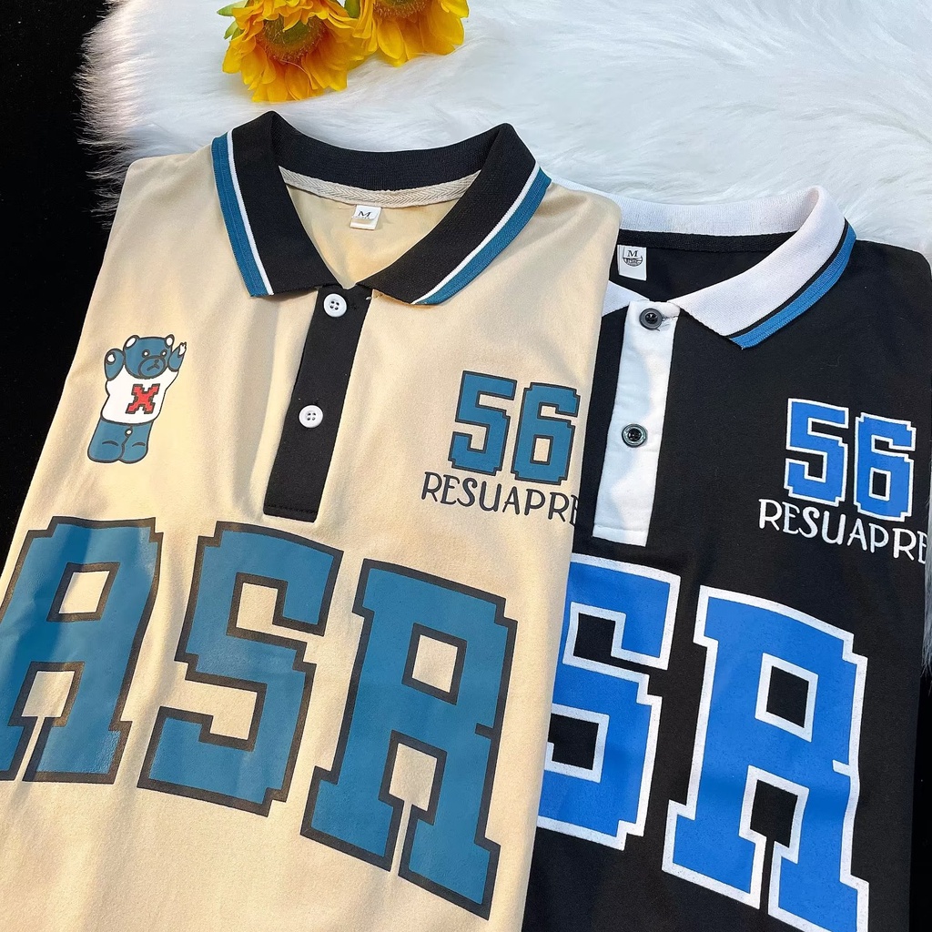 Áo Thun Tay Lỡ Dáng Rộng In Chữ Và Số Thời Trang Mùa Hè 2023POLO Dễ Phối Đồ Phong Cách Mới Cho Nam