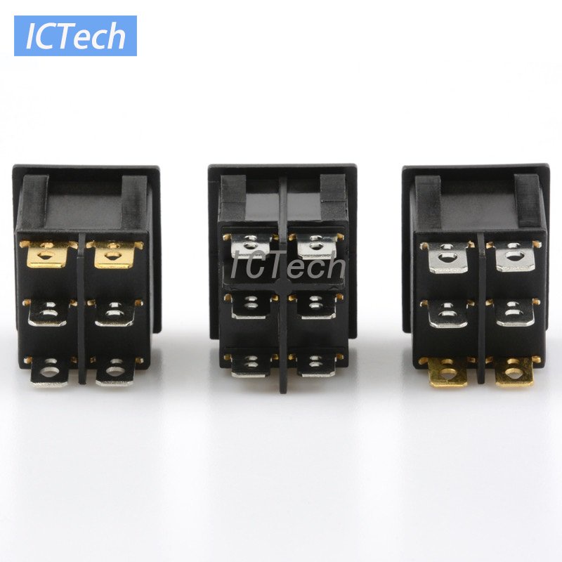 Set 5 Công Tắc Bập Bênh KCD6 31 * 26mm 4Pin 6Pin ON / OFF / ON / ON / ON 15A250V 20A125V