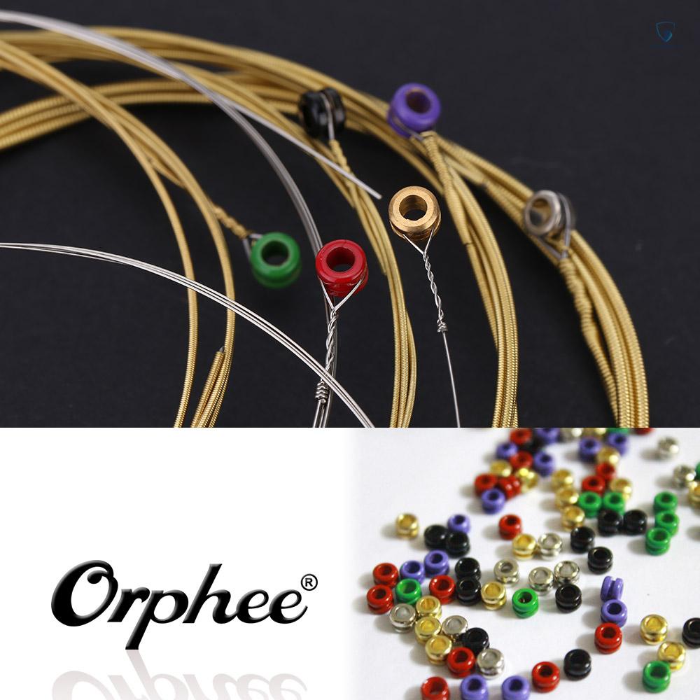 Set 6 Dây Đàn Guitar Orphee TX620 (. 010-.047) Bằng Đồng Trọng Lượng Nhẹ