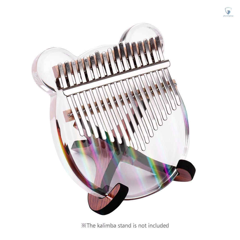 Miếng Dán Ghi Chú 17 Phím Đàn Kalimba Bằng Acrylic Trong Suốt Kèm Túi Đựng Tiện Dụng